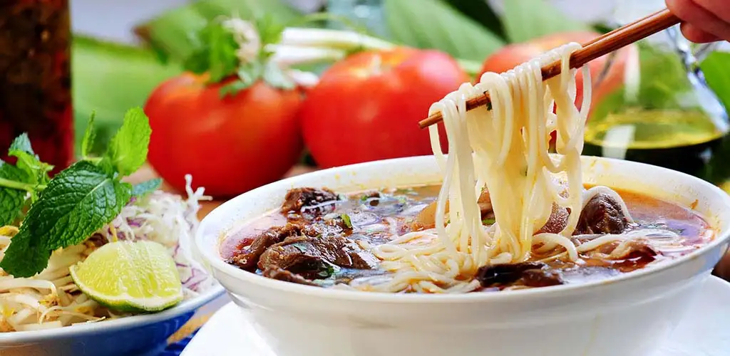 Bún bò Huế, a classic Vietnamese noodle soup