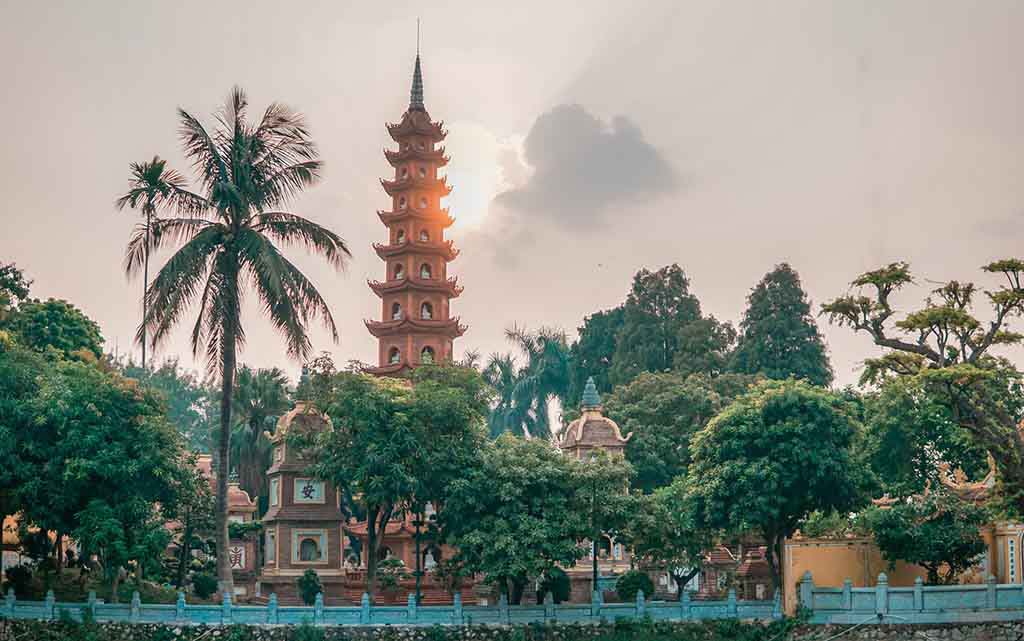 Tran Quoc Pagoda in Hanoi, Vietnam