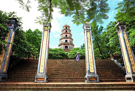 Thien Mu Pagoda in Hue, Vietnam