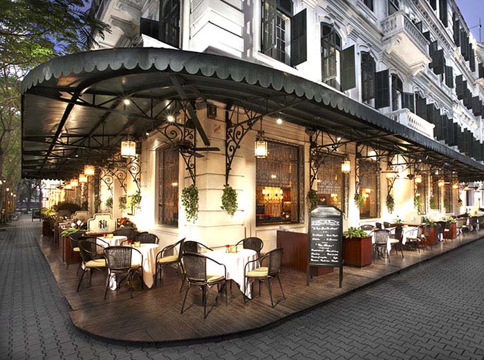 Cafe at Hanoi Metropole, Hanoi, Vietnam