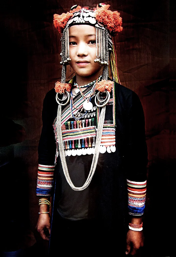 Akha tribe girl in northern Vietnam