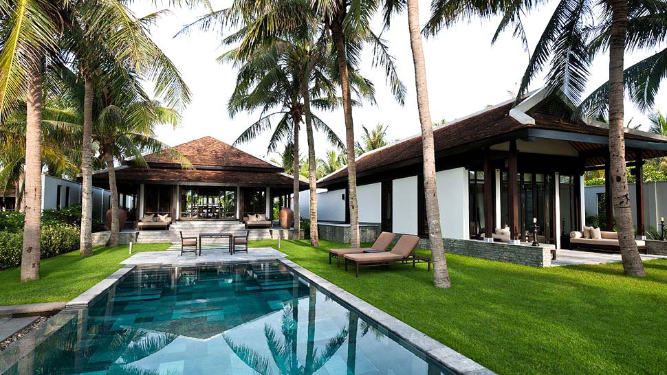 Private pool villa at the Four Season's Nam Hai near Hoi An, Vietnam