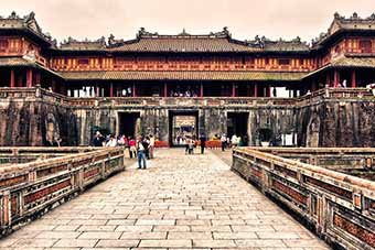Royal citadel in Hue, Vietnam