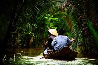 Mekong Delta sampan (boat)