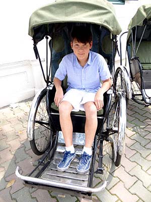 Cyclo ride in Hanoi