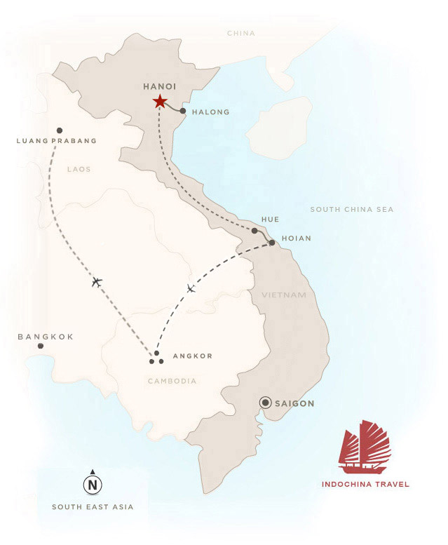 Art Encounter Vietnam Tour Map