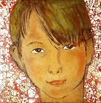 Lacquer portrait of Mario